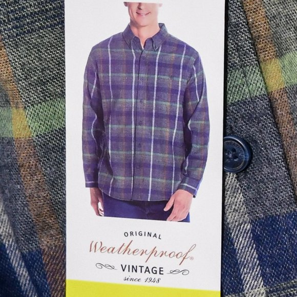 Green Weatherproof Vintage‎ Men’s Flannel - Picture 2 of 5